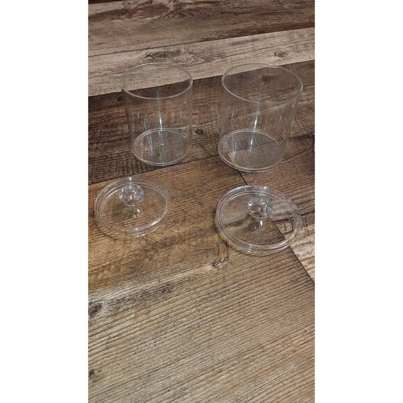 New! 4 PC Clear Plastic Bathroom Organizer Set - Picture 9 of 9